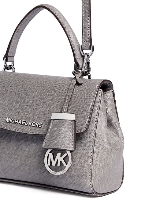 michael kors florence grey bag|Michael Kors grey crossbody bag.